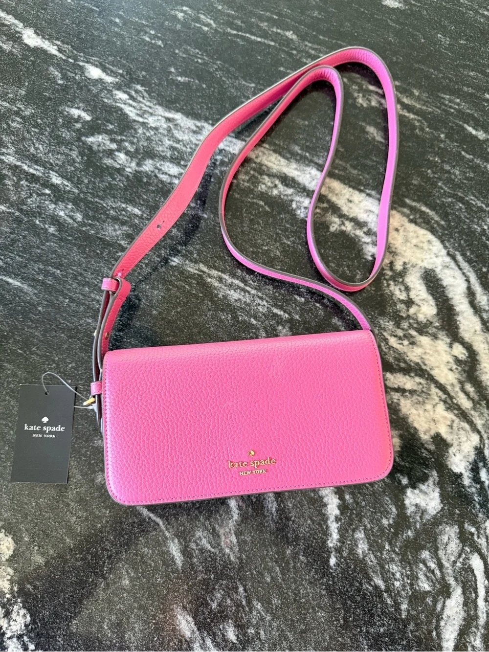 KATE SPADE Juliette Pebbled Leather Pebbled Leather Crossbody, NWTs